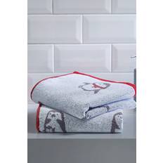 Guest Towels Fusion Christmas Penguins Jacquard 650gsm Guest Towel Multicolour