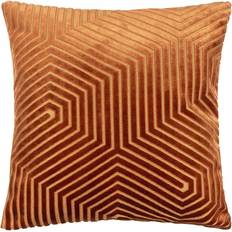 Paoletti Evoke Geometric Cut Velvet Cushion Complete Decoration Pillows