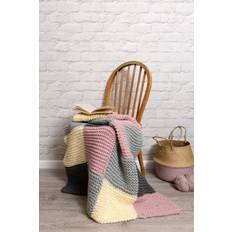 Wool Couture Chequered Blanket Knitting Kit Beginner Basics