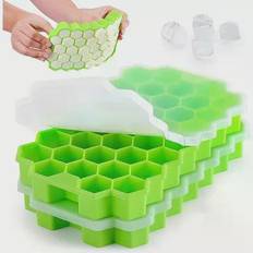 Green Ice Cube Trays Zulay Kitchen Honeycomb Shaped Silicone Ice Cube Tray