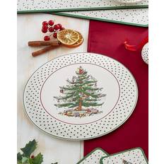 Verde Piatti per Torte Spode Christmas Tree Polka Dot Cake Plate Piatto per Torte