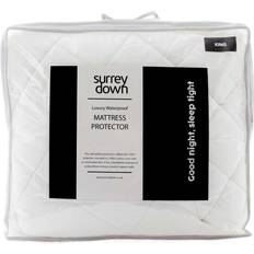 Surrey Down Luxury Quilted Mattress Cover White