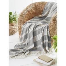 Country Club Diamond Blankets Grey (152.4x)