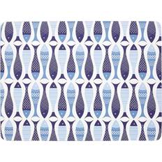 Premier Housewares Fiskarna Bordstabletter Kork Blå 29 x 0.69 x 22 cm Bordstablett Blå