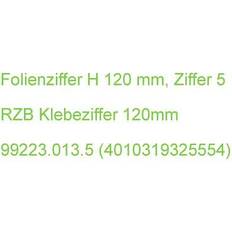 Black Garden Decorations RZB Ziffer 120 mm