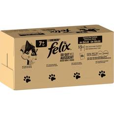 Felix 120x85g Jumbopack Tendres Effilés Senior Pâtée Pour Chat