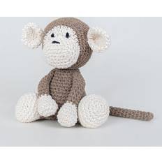 Hoooked Mace Monkey Crochet Kit Brown