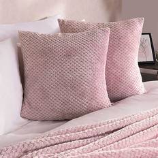 Brentfords 2 Pack of Waffle Fleece Square Cushion Cover
