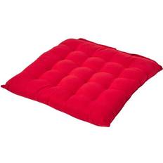 Cotton Chair Cushions Homescapes Button Straps Chair Cushions Red (40x40cm)