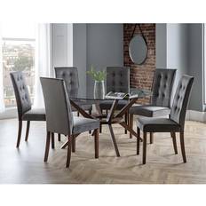 Julian Bowen Chelsea 140cmTable Dining Set 140x140cm 7pcs