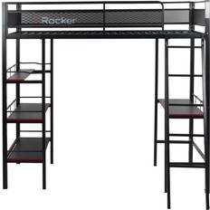 Fortress Gaming High Sleeper Bed with Shelves & Desk