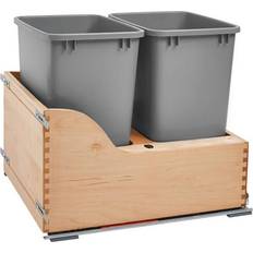 Rev-A-Shelf Double 35-Quart Bottom Mount Pullout Waste Container