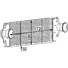 Intercooler Ladeluftkøler BEHR HELLA SERVICE