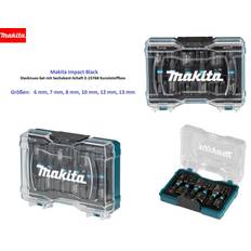 Makita Coffret 6 douilles à queue Impact BLACK E-15768