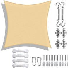 Pavilions & Accessories Yescom Ft Square Sun Shade Sail with Hardware Kit