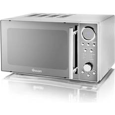 25.0 cm Microwave Ovens Swan SM3080N Silver