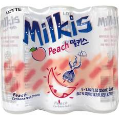 Dairy Products Lotte Milkis Soda Beverage, Peach, 8.45