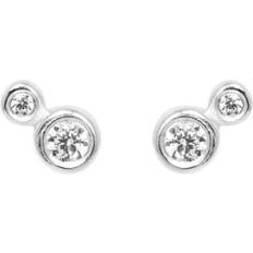 Smykker IX Studios Couture Earrings - Silver/Transparent
