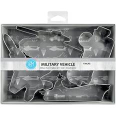 Grey Cookie Cutters R M Corp. Military 4 Piece Vehicle Set Cookie Cutter