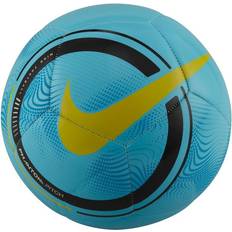 Nike Groot Voetballen Nike Phantom Soccer Ball Polarized Blue/black/yellow St, Unisex, Apparatuur, rackets, Voetbal, Blauw