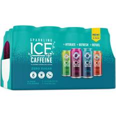 Sparkling Ice +caffeine variety pack-black raspberry/blue raspberry/strawberry c