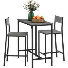 Bar height dining table Homcom 3 Breakfast Dining Set