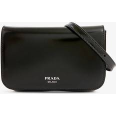 Prada Umhängetaschen Prada Messenger Bag Mini aus Leder Schwarz Einheitsgröße