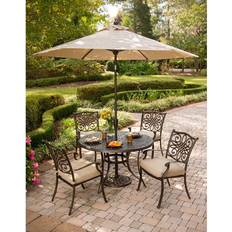 Patio Furniture Hanover TRADITIONS5PC-SU 5 Deep Patio Dining Set