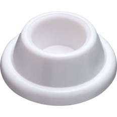 Door Stops National Hardware Plastic White Wall Door Stop Mounts to 1.9