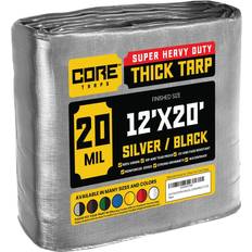 12 x 20 tents Core Tarps Silver/Black 20Mil 12 x 20 Tarp, CT-701-12X20, CT-701-12x20