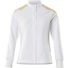 White Work Jackets Mascot Womens Food & Care Over Shirt Jacket White/Red