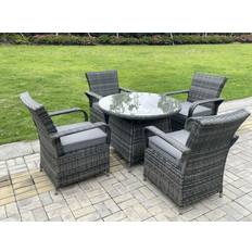 Garden & Outdoor Furniture Fimous Garden Tempered Patio Dining Set