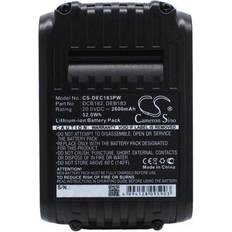 Cameron Sino Batteri till Dewalt DCD740, Dewalt DCB182 mfl