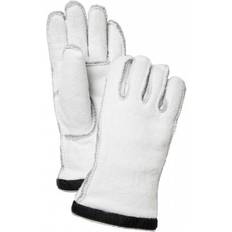 Leather - Unisex Gloves & Mittens Hestra Heli Female 5-finger Ski Gloves - Ivory/Off White