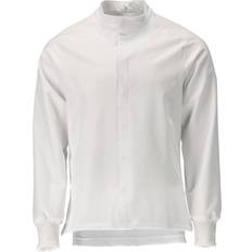 White Work Jackets Mascot Food & Care Stretch Over Shirt Jacket White