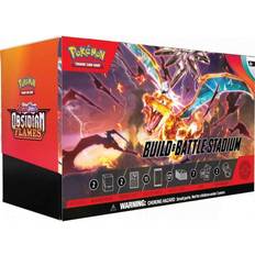 Amigo Pokémon-samlarkortspel: Build & Battle Stadion Karmesin & Purpur – obsidianflammen 40 kortlekar, 11 boosterpaket och mer