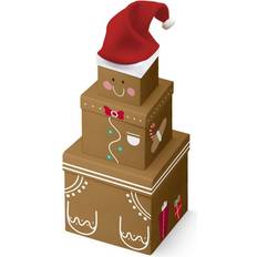 Clairefontaine Shop4allsorts Plush Christmas Gift Gingerbread Eve 3 Storage Box