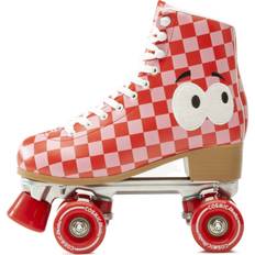 Red Roller Skates Veronica Checker Roller Skates