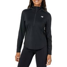 Largo Camisetas New Balance Accelerate Half-Zip Pullover - Women's - Black