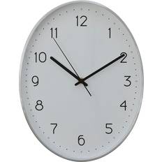 Black Wall Clocks Premier Housewares Interiors Elko Oval Wall Clock
