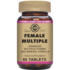 Glutenfri - Zink Vitaminer & Mineraler Solgar Female Multiple 60 stk