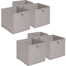 Cube storage OHS Pack of 6 Plain Folding Cube Storage Box