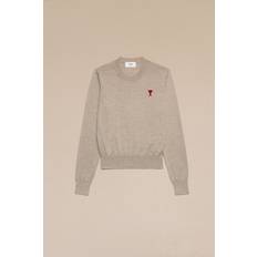 Ami Paris De Coeur round neck sweater champagne