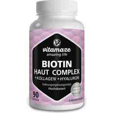 Vitaminer & Kosttillskott Vitamaze Biotin Skin Complex Collagen Hyaluronic Acid Capsules 90 cps