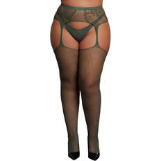 Le Désir Fishnet & Lace Garter Stockings