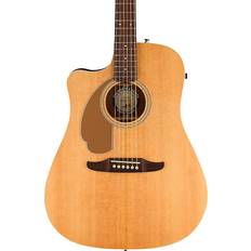 Guld Akustiska gitarrer Fender Redondo Player Left-Handed Natural