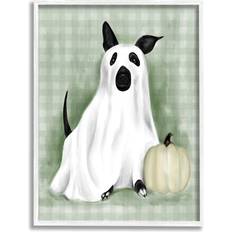 Interior Details Stupell Industries Dog Ghost Halloween Costume Giclee Framed Art