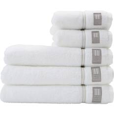 Lexington Hotel Serviette de bain Blanc, Beige (130x70cm)