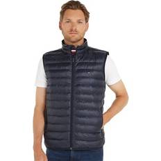 Tommy Hilfiger Men Vests Tommy Hilfiger Mens Packable Recycled Vest Deep Indigo Navy