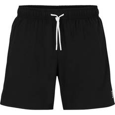 HUGO BOSS Herren Bademode HUGO BOSS Iconic Signature Stripe And Logo Swim Shorts - Black